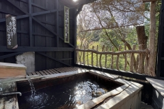 半露天風呂「檜湯」
